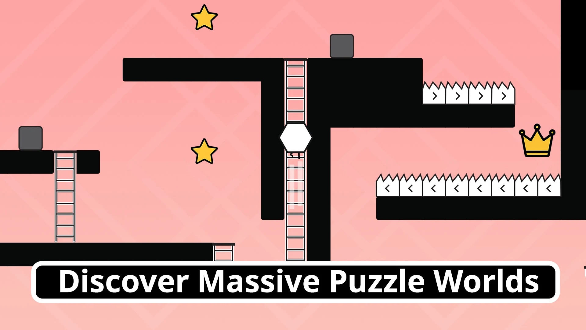 Zrzut ekranu z gry Hexoboy - mechanika skakania